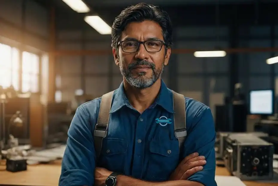 Técnico experto de ManteniCentro brindando servicios especializados de mantenimiento y reparación de sistemas de refrigeración en Cartagena, Colombia.